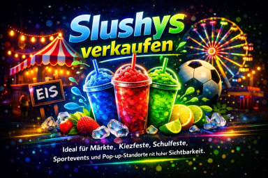 Slushy-Verkauf für Märkte, Schulfeste und Events