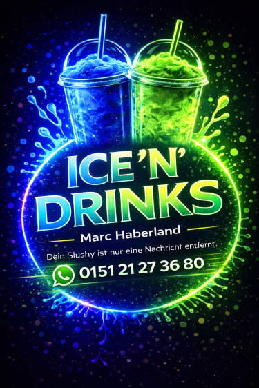 Mobiler Slushy-Stand mit bunten kalten Getränken für Events in Berlin