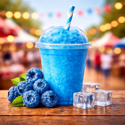 Blaue Himbeere Slushy
