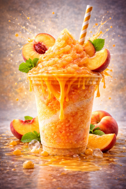 Peach Snowstorm
